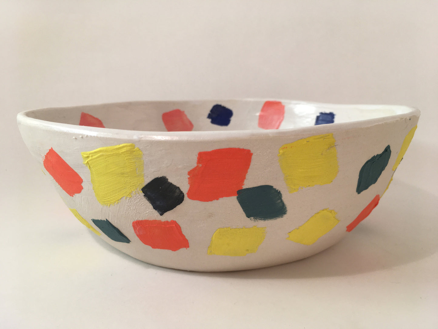 Bowl with Colored Marks